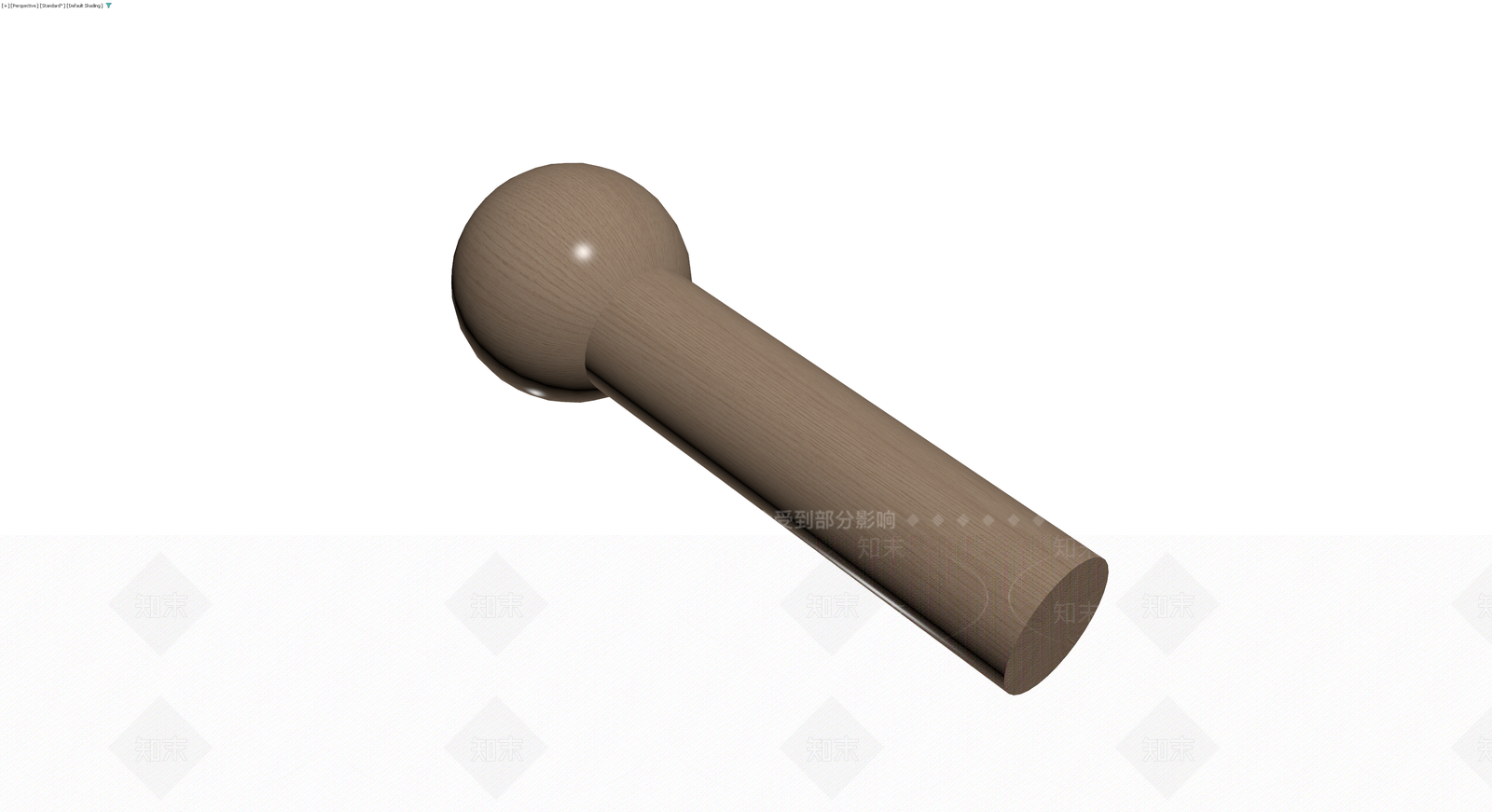 木质圆头手柄3D模型下载【ID:1229922232】
