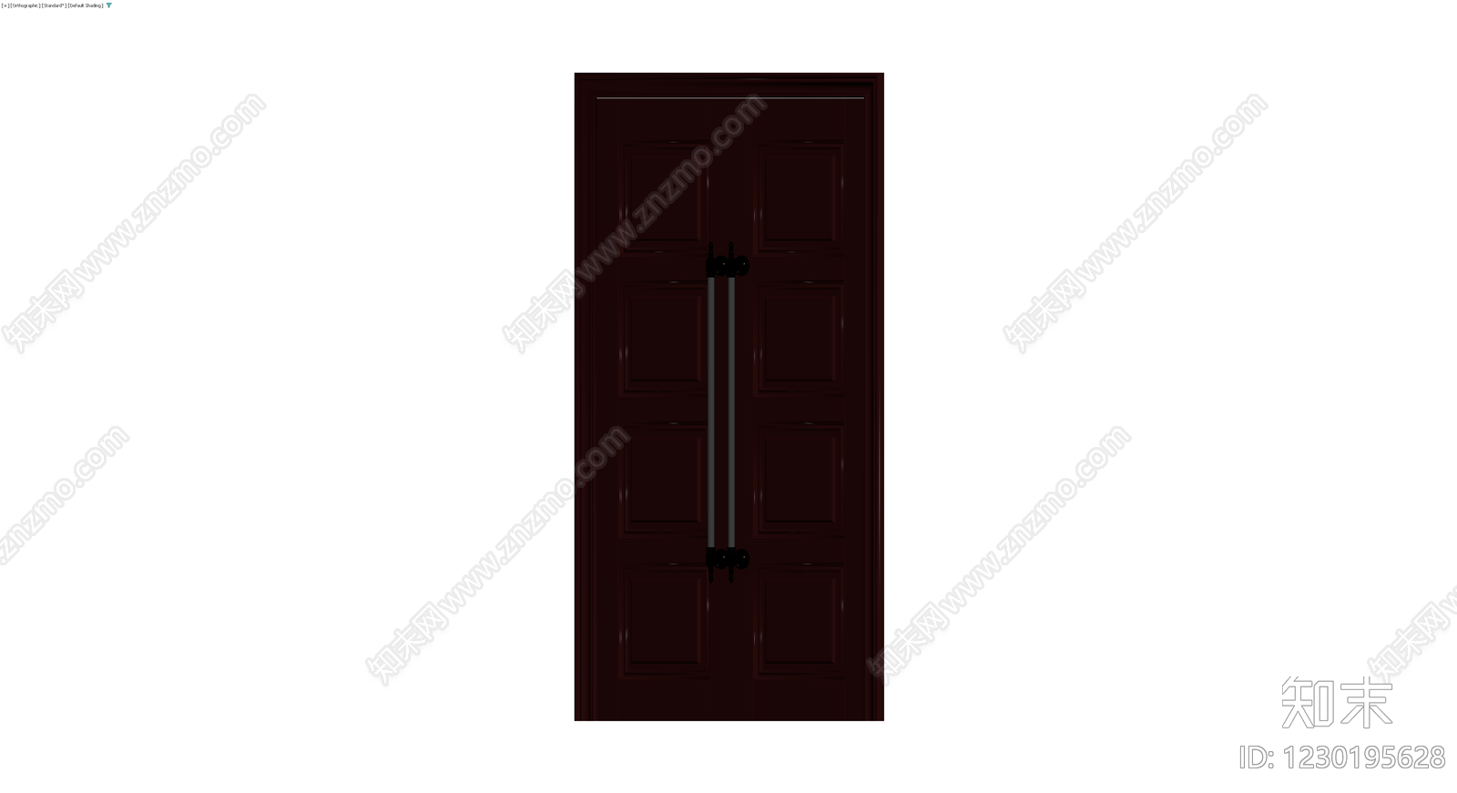 深红四格双开门3D模型下载【ID:1230195628】