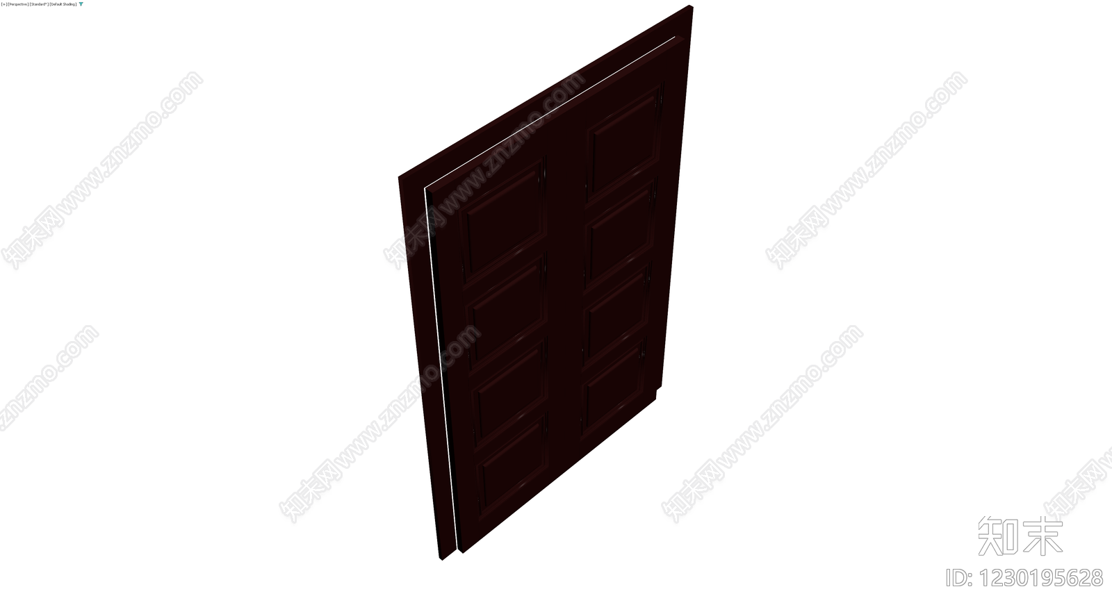 深红四格双开门3D模型下载【ID:1230195628】