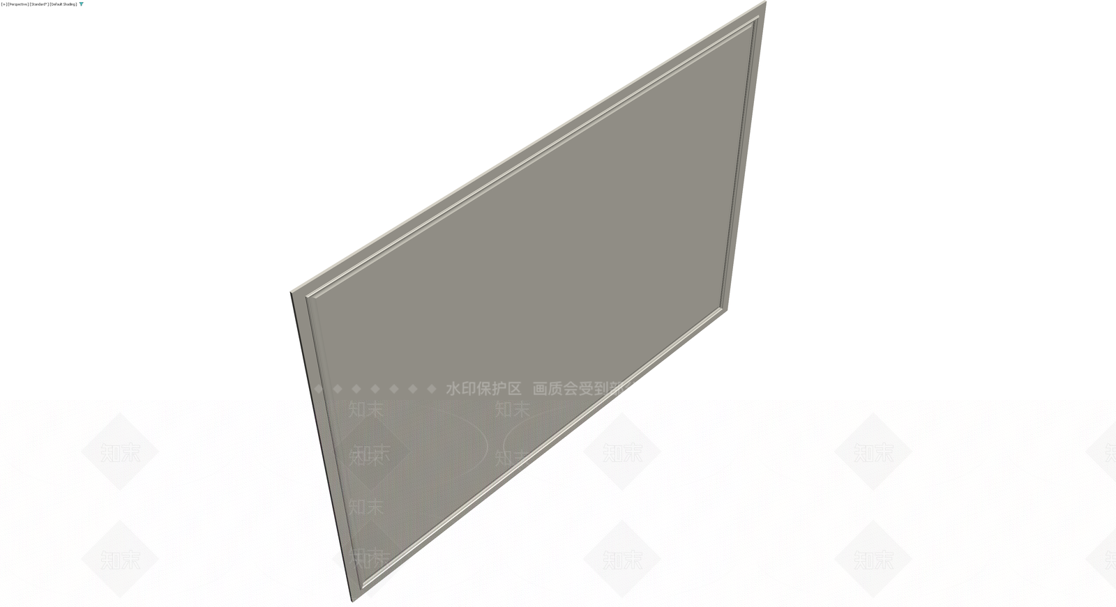 矩形装饰护墙板3D模型下载【ID:1229879514】