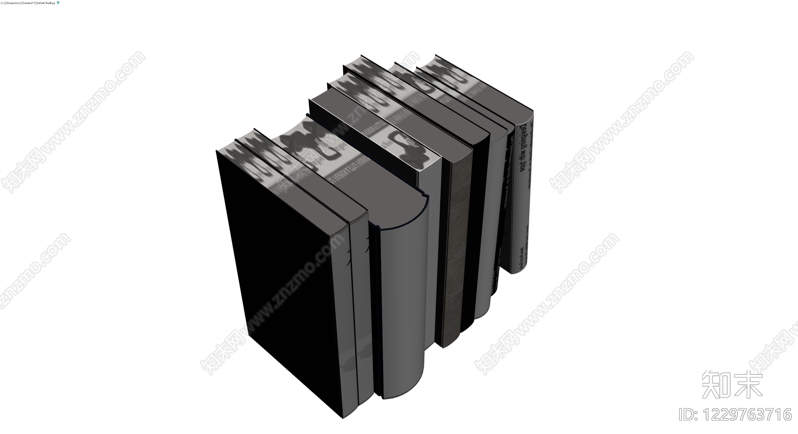 书籍组合模型3D模型下载【ID:1229763716】