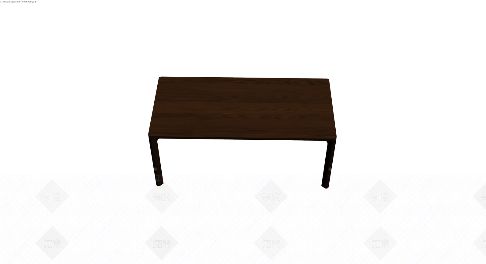 深色木纹简约方桌3D模型下载【ID:1230340454】