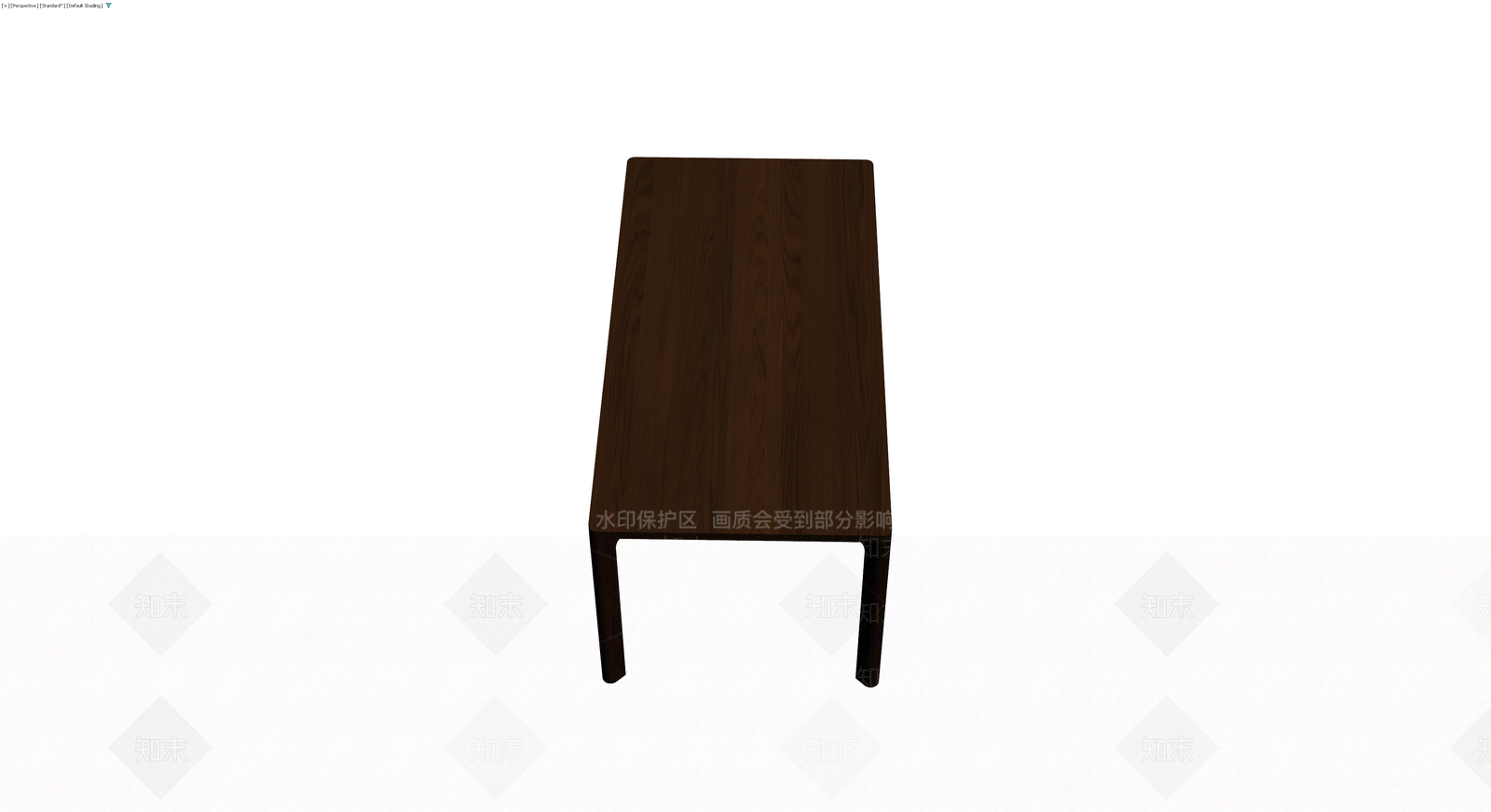 深色木纹简约方桌3D模型下载【ID:1230340454】