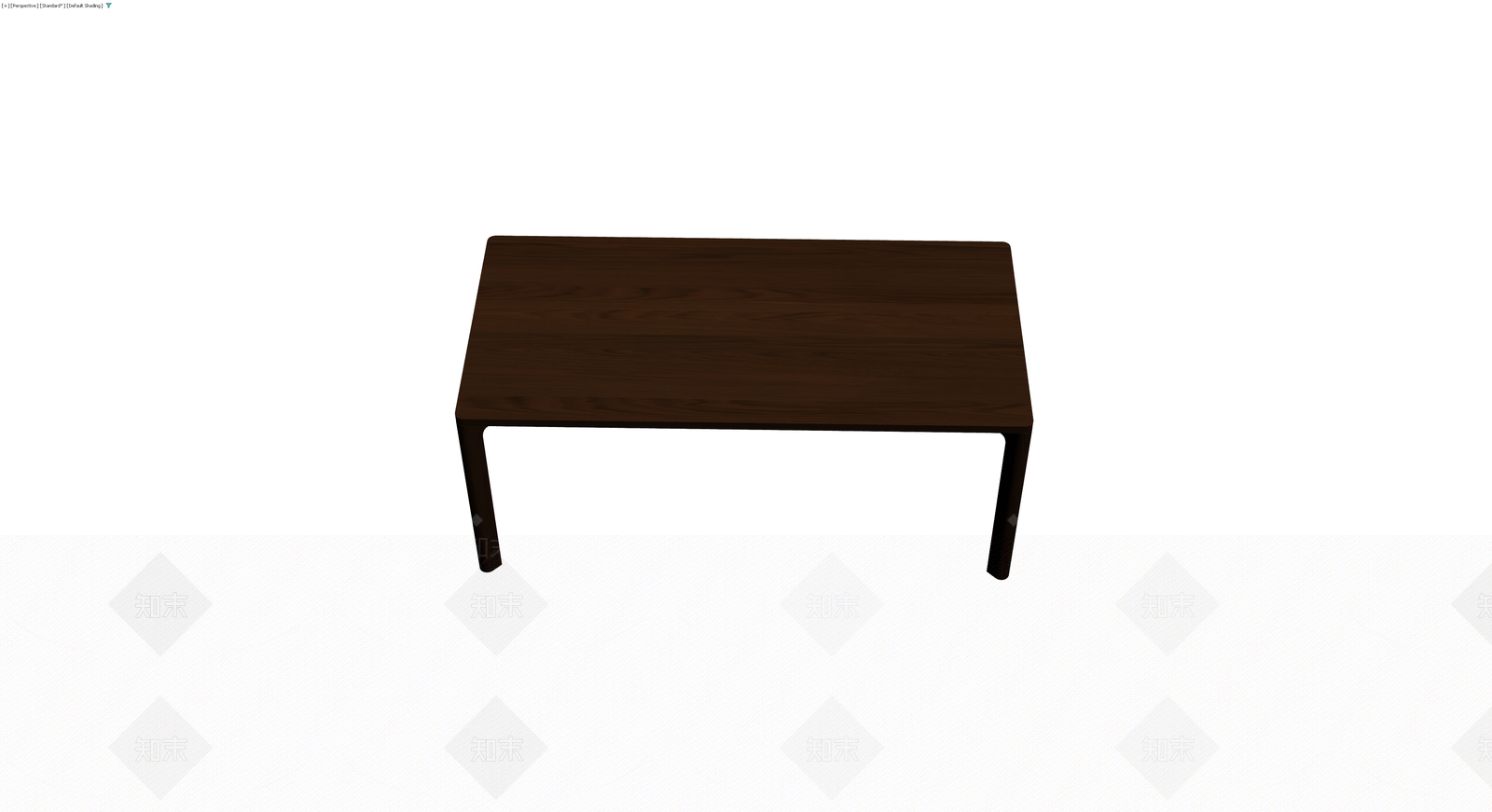 深色木纹简约方桌3D模型下载【ID:1230340454】