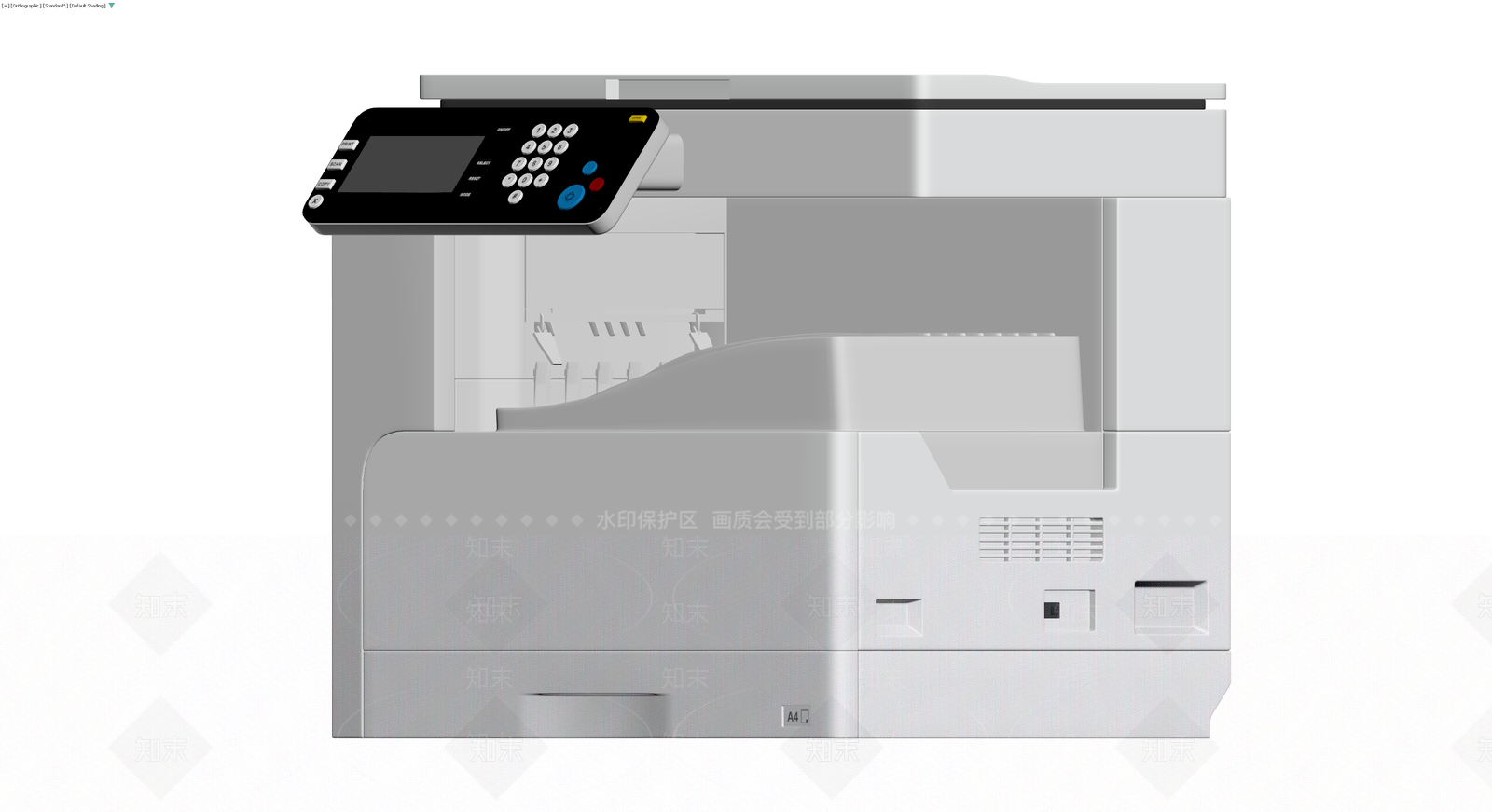 灰模办公打印机3D模型下载【ID:1229938054】