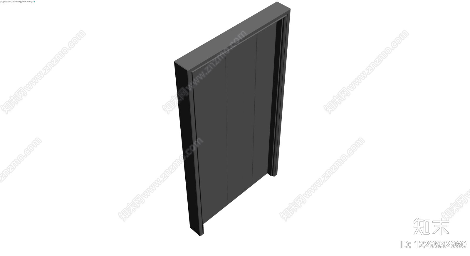 现代智能入户门3D模型下载【ID:1229832960】