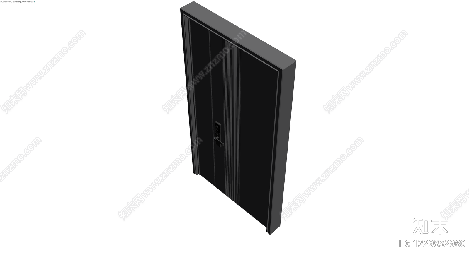 现代智能入户门3D模型下载【ID:1229832960】