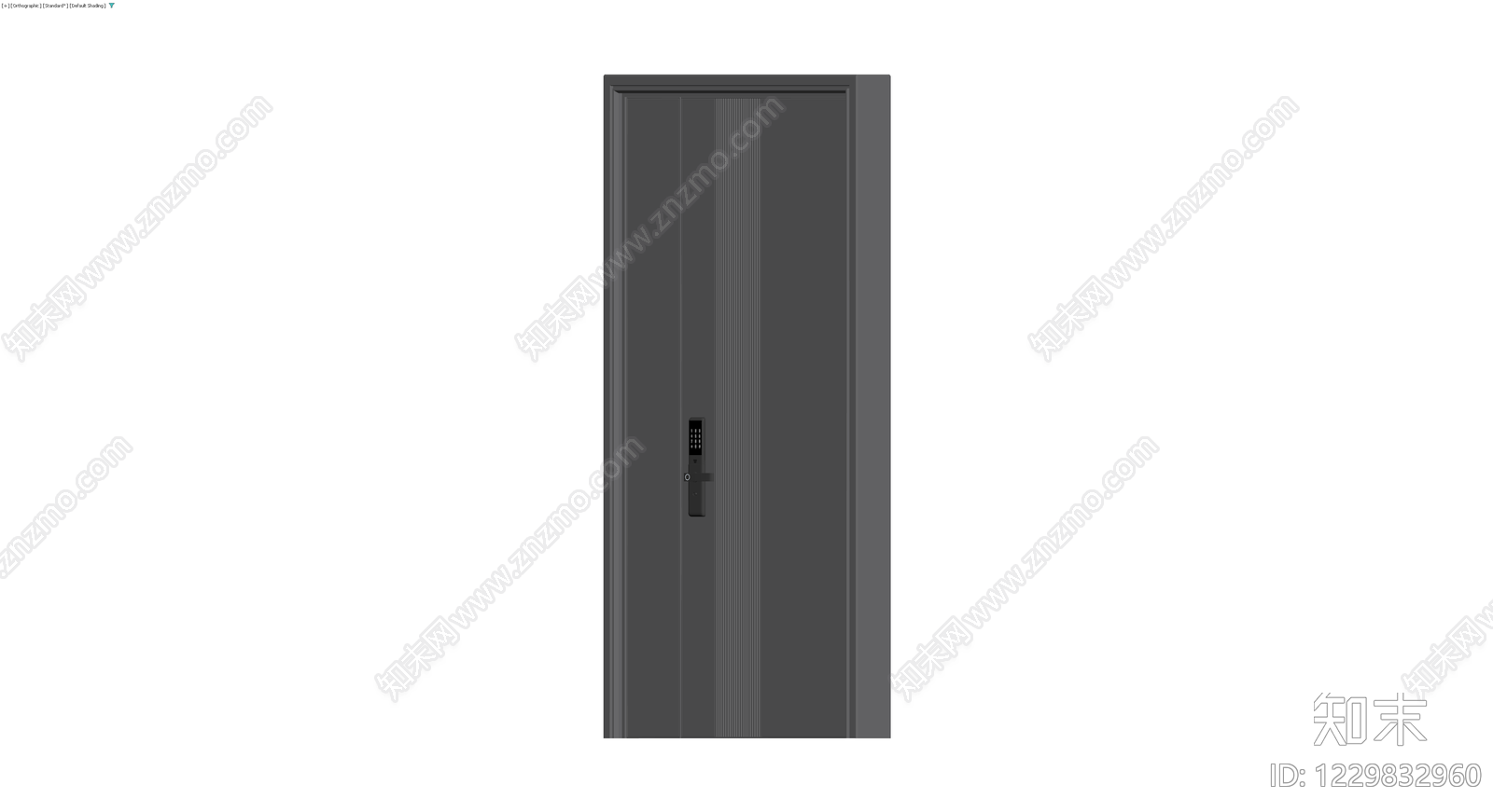 现代智能入户门3D模型下载【ID:1229832960】