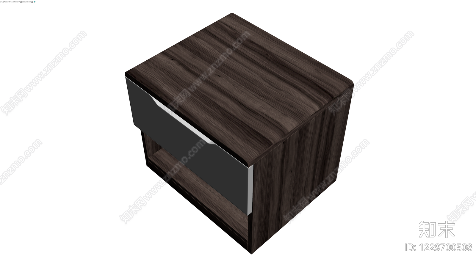 深色木纹床头柜3D模型下载【ID:1229700508】