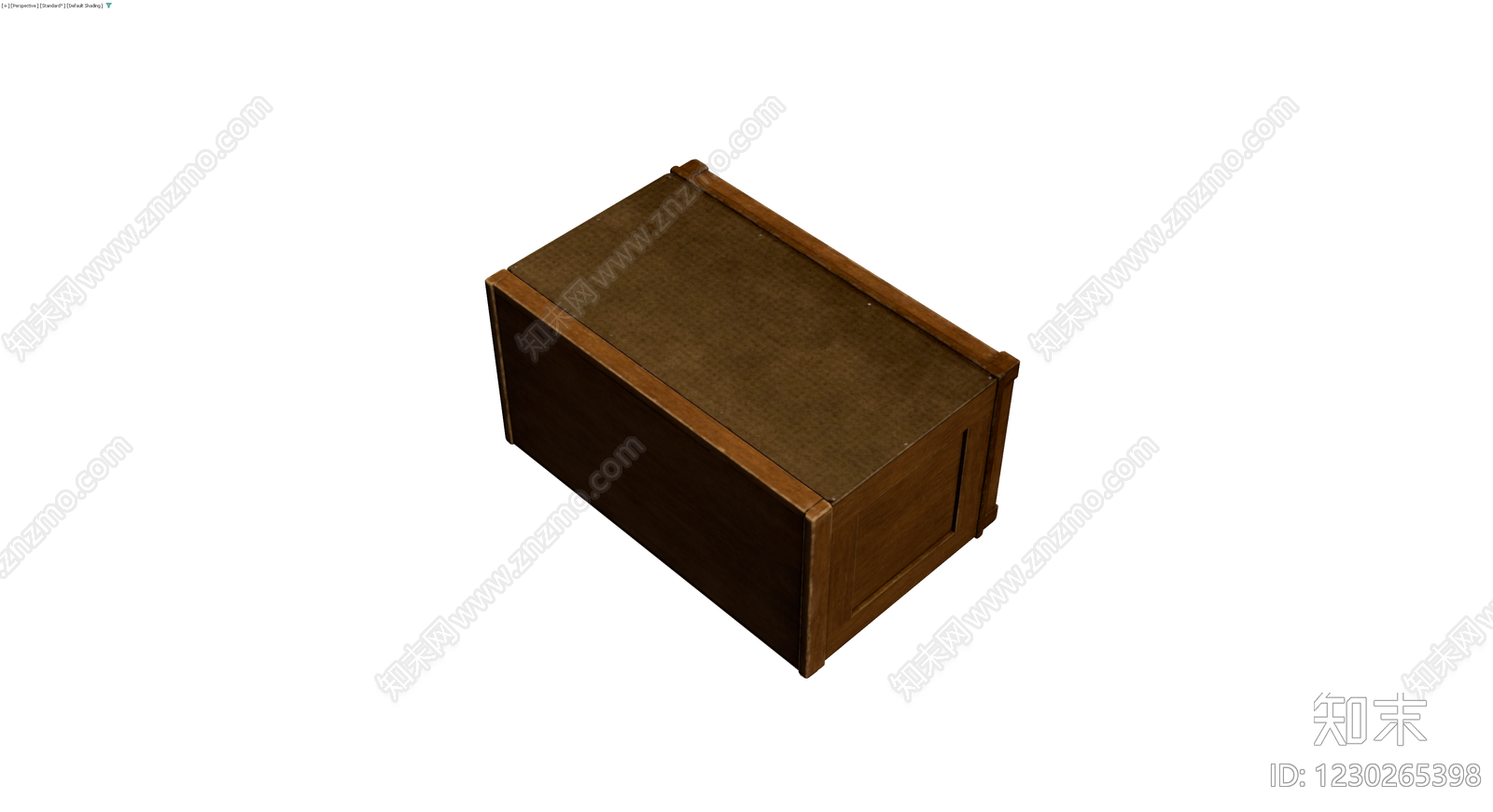 复古木质收纳箱3D模型下载【ID:1230265398】