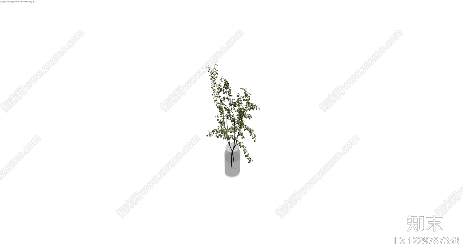 盆栽植物带花瓶3D模型下载【ID:1229787353】