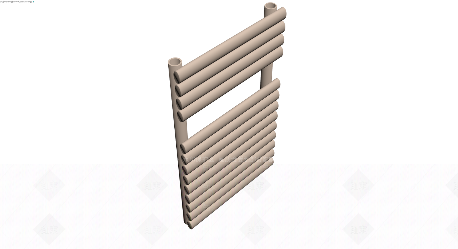 米色管状毛巾架3D模型下载【ID:1229624517】