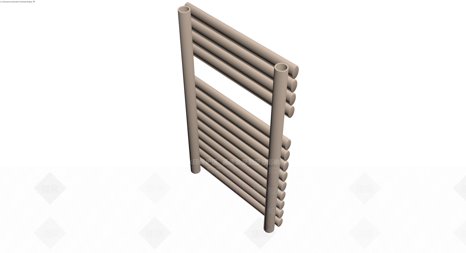 米色管状毛巾架3D模型下载【ID:1229624517】