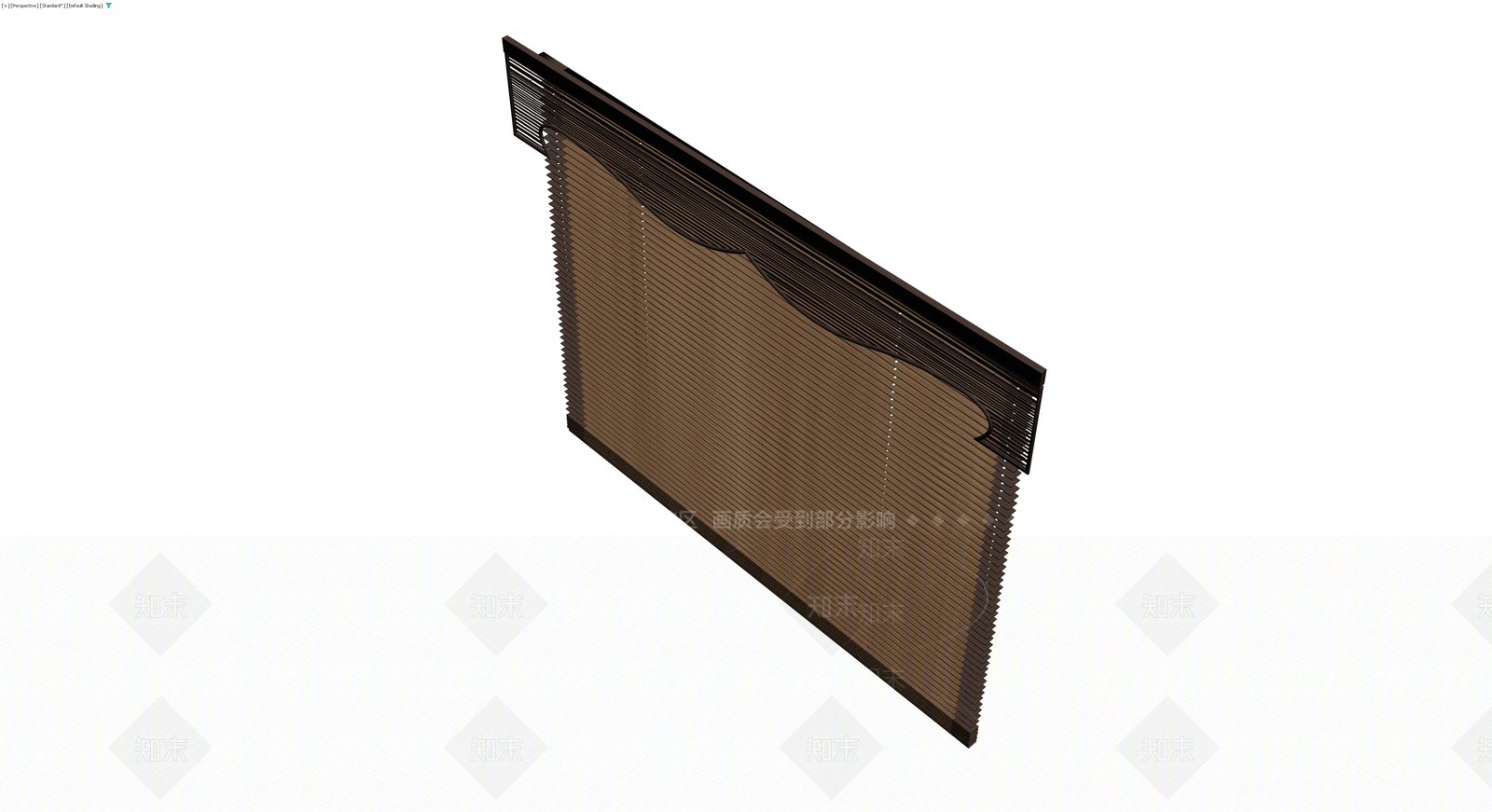 深褐色卷帘窗3D模型下载【ID:1230090021】