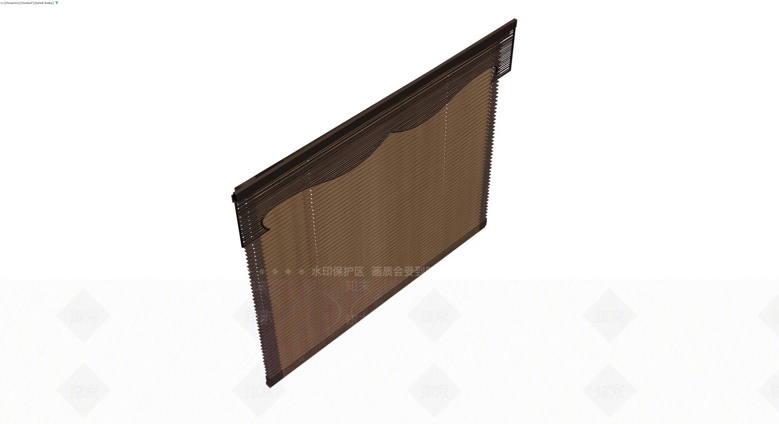 深褐色卷帘窗3D模型下载【ID:1230090021】