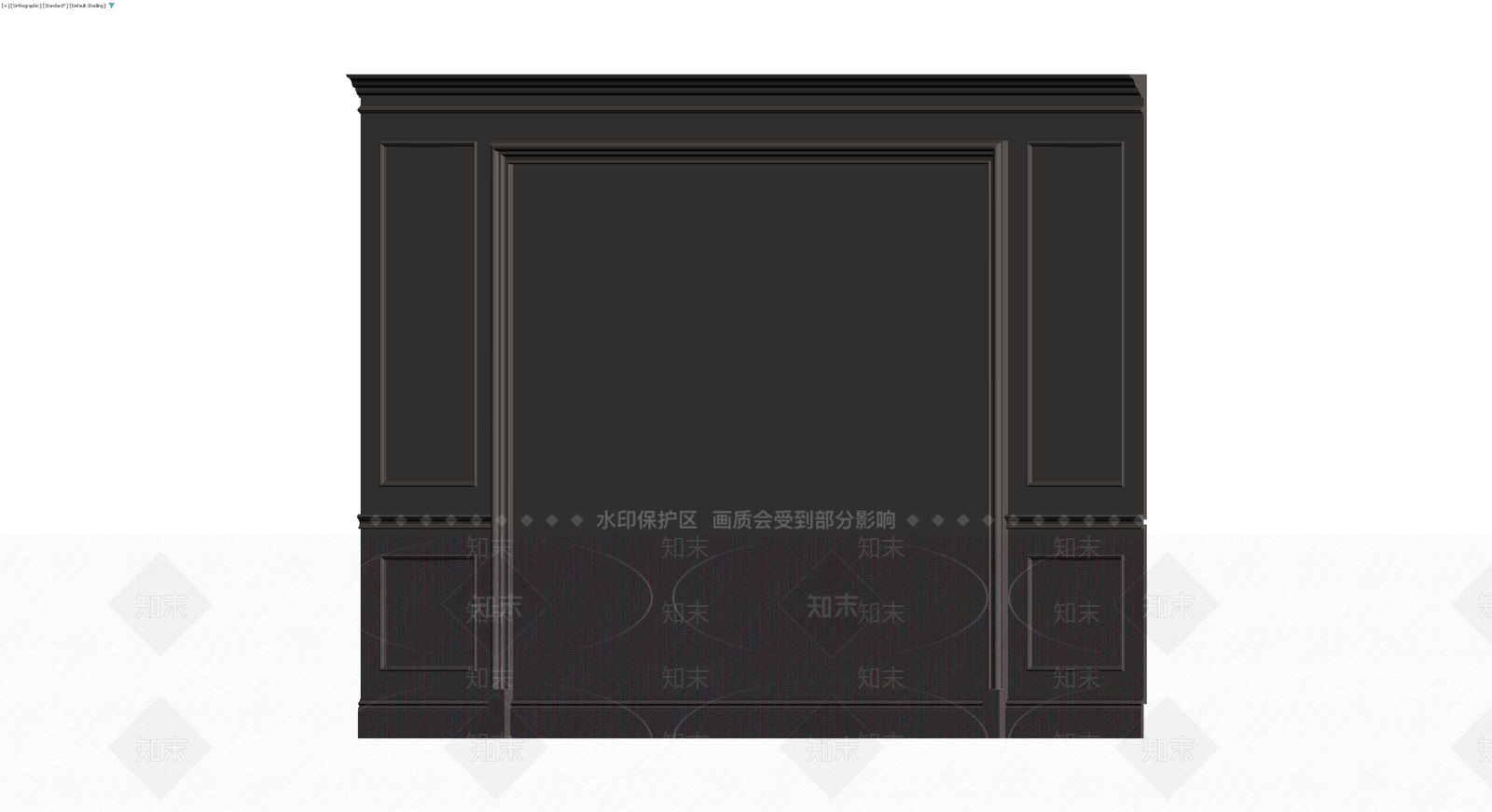 欧式护墙板组件3D模型下载【ID:1229923018】