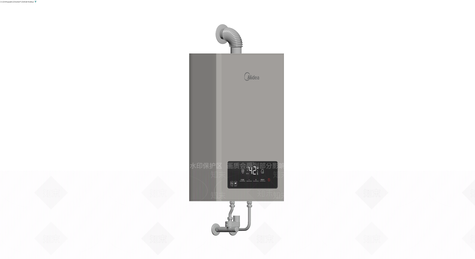 美的燃气热水器模型3D模型下载【ID:1230397597】