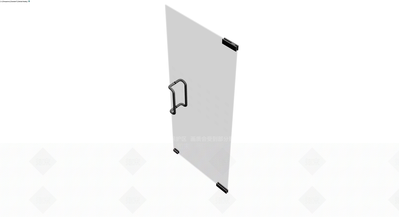 带格栅装饰玻璃门3D模型下载【ID:1230666347】