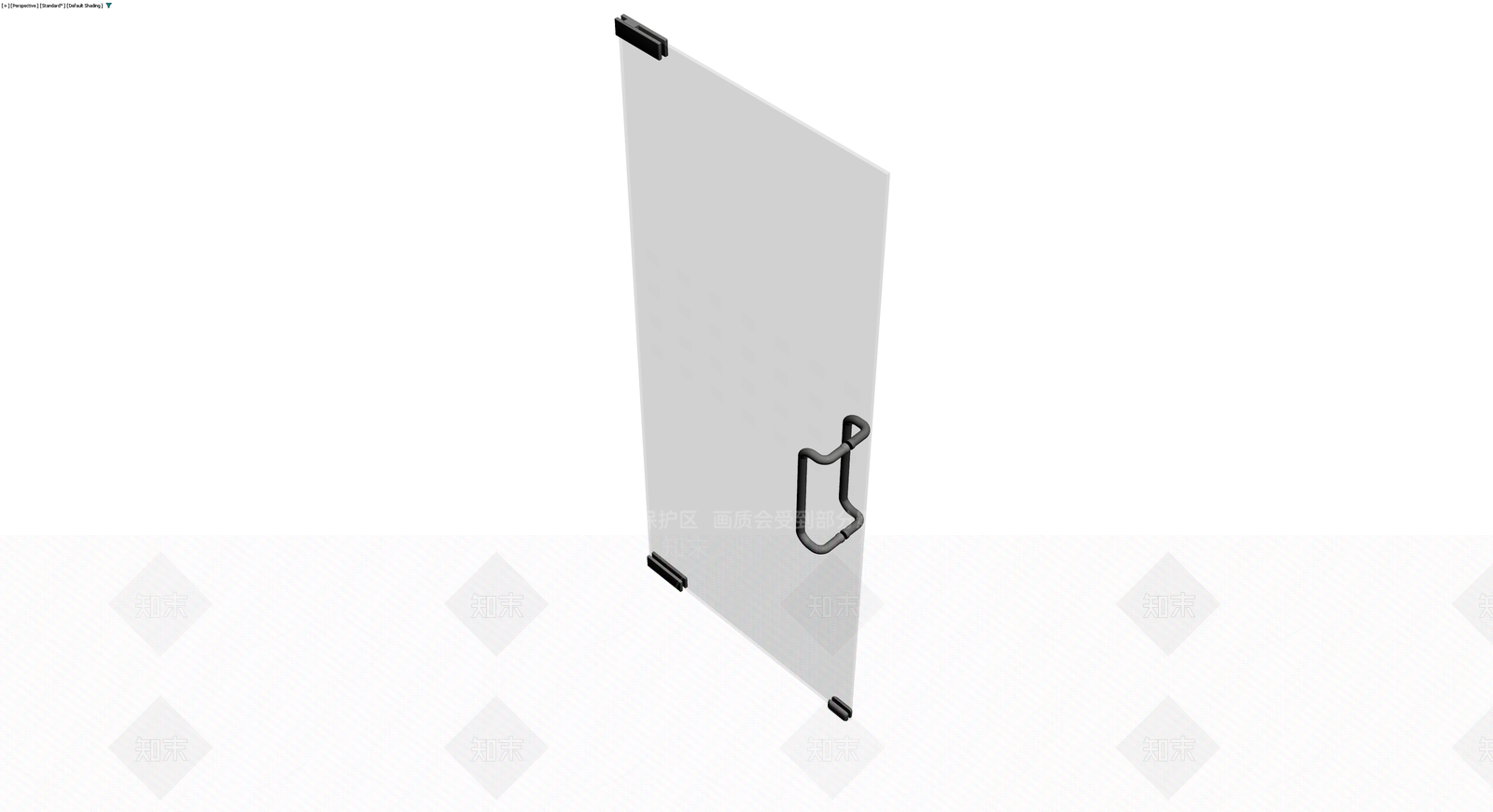 带格栅装饰玻璃门3D模型下载【ID:1230666347】