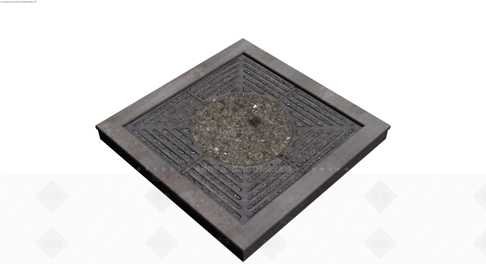 方形混凝土排水沟盖板3D模型下载【ID:1230794057】