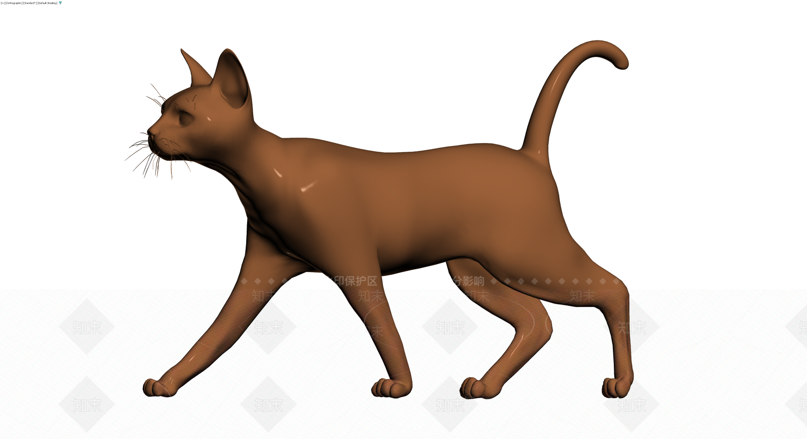 棕色猫3D模型3D模型下载【ID:1230379457】