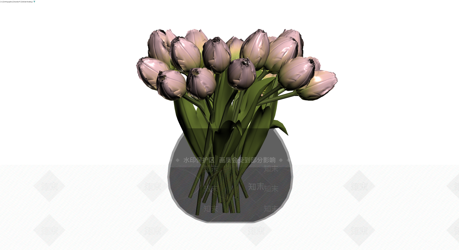 盆栽郁金香组合3D模型下载【ID:1230566129】