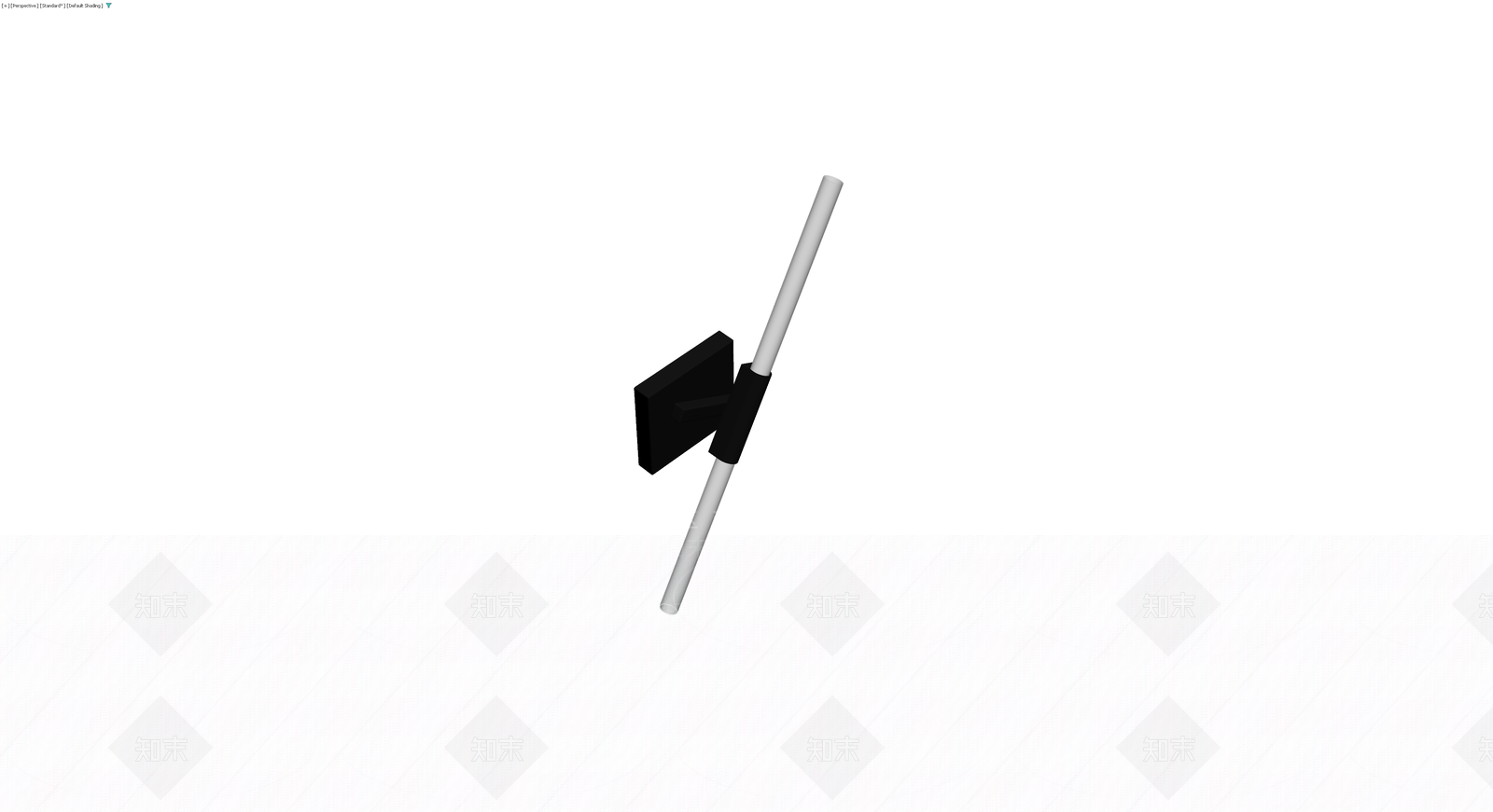 黑白配色墙面支架3D模型下载【ID:1230779176】