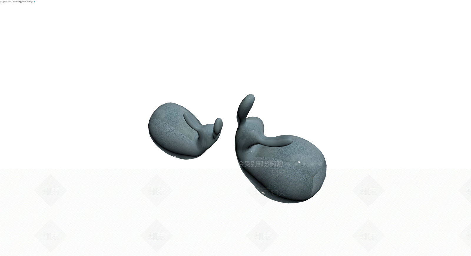 抽象双球雕塑3D模型下载【ID:1230419117】