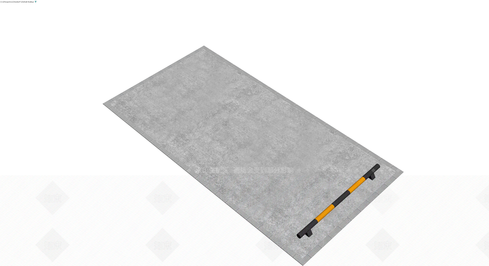 黄黑条纹挡车器3D模型下载【ID:1230738483】