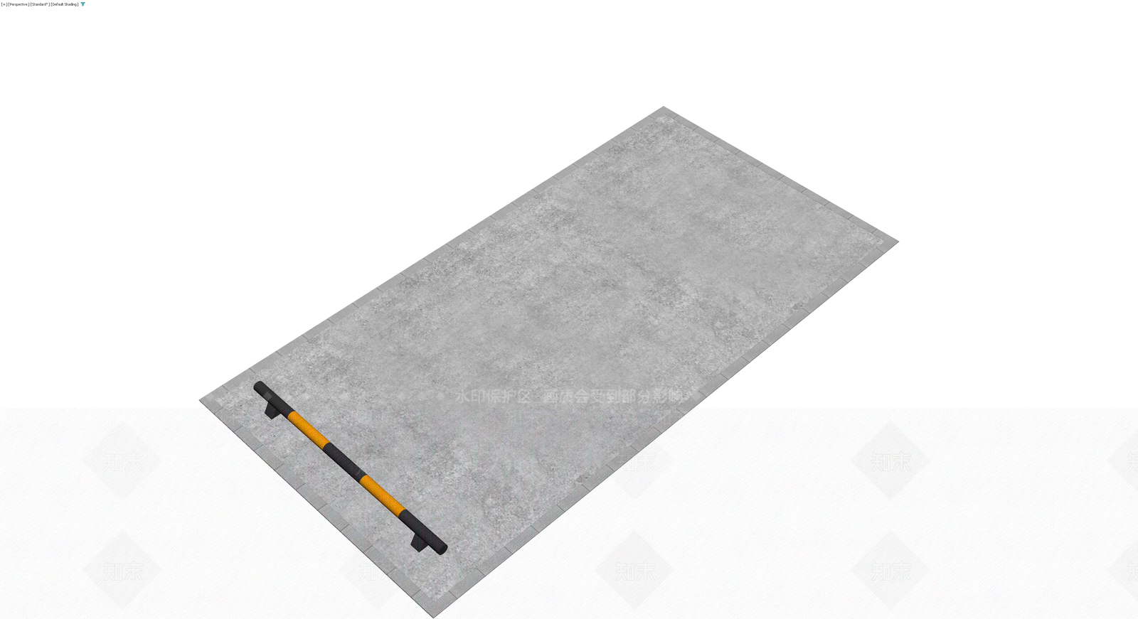 黄黑条纹挡车器3D模型下载【ID:1230738483】