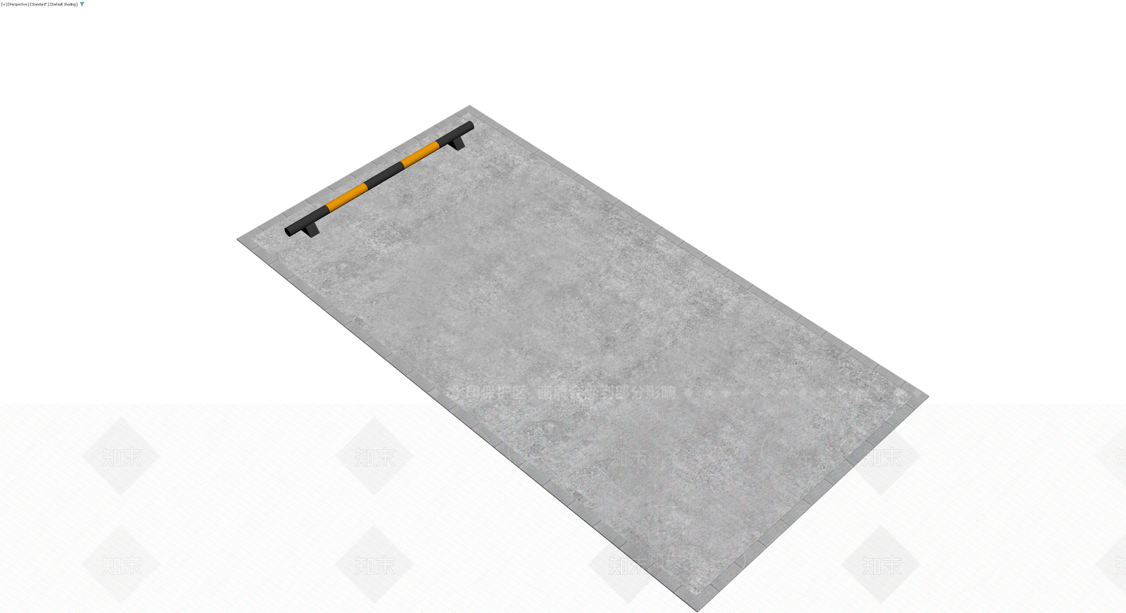 黄黑条纹挡车器3D模型下载【ID:1230738483】