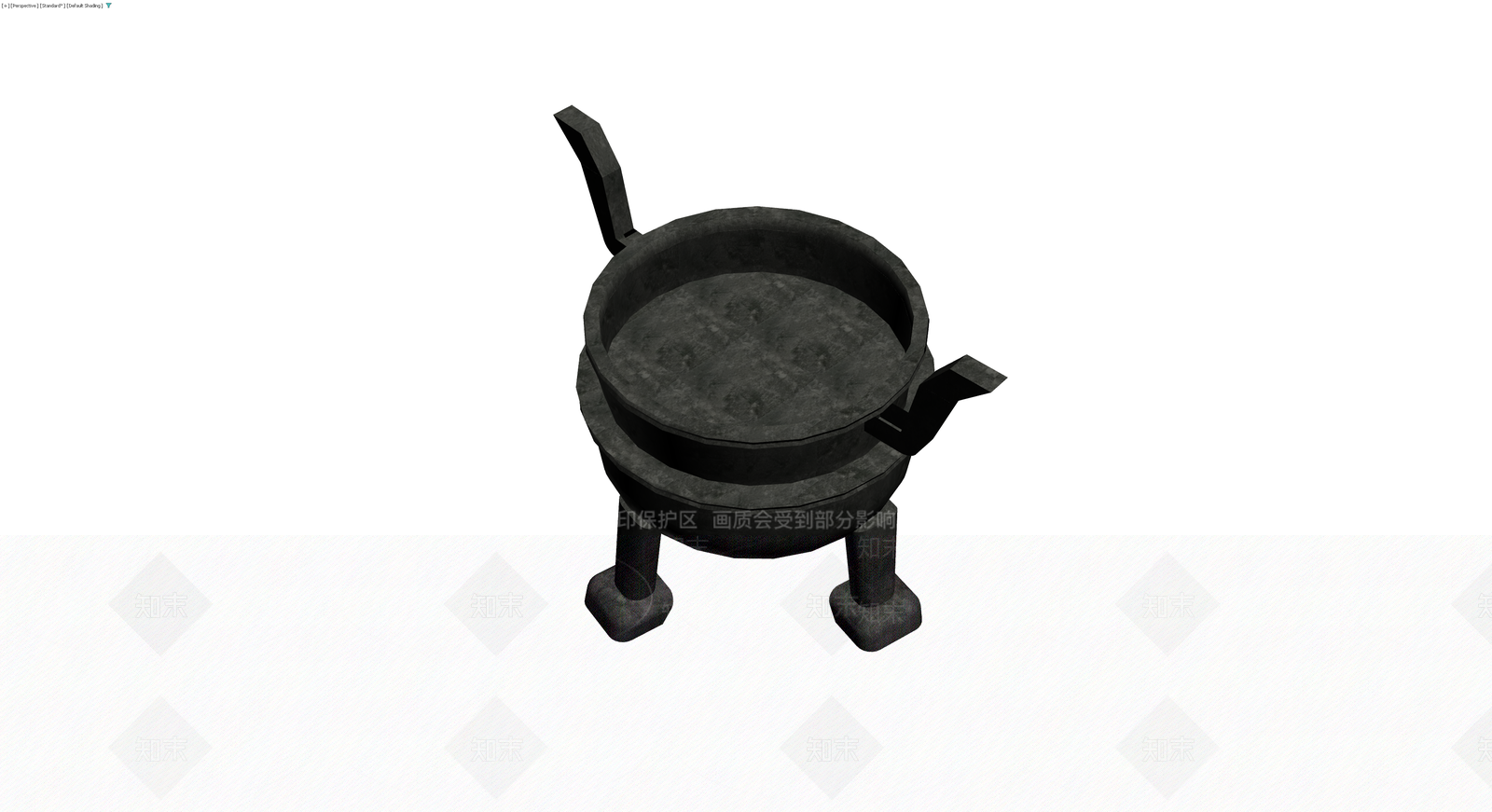 三足青铜鼎3D模型下载【ID:1229881079】