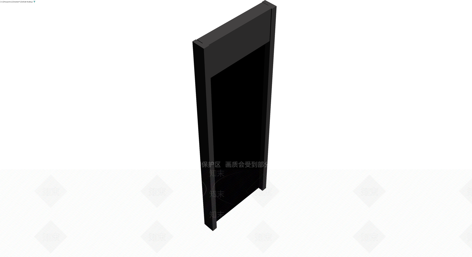 深灰色成品门体模型3D模型下载【ID:1230571961】