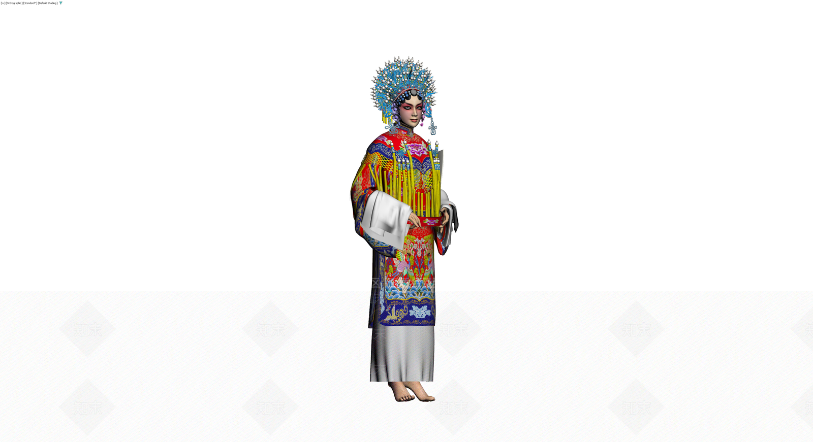 戏曲人物3D模型3D模型下载【ID:1230695446】