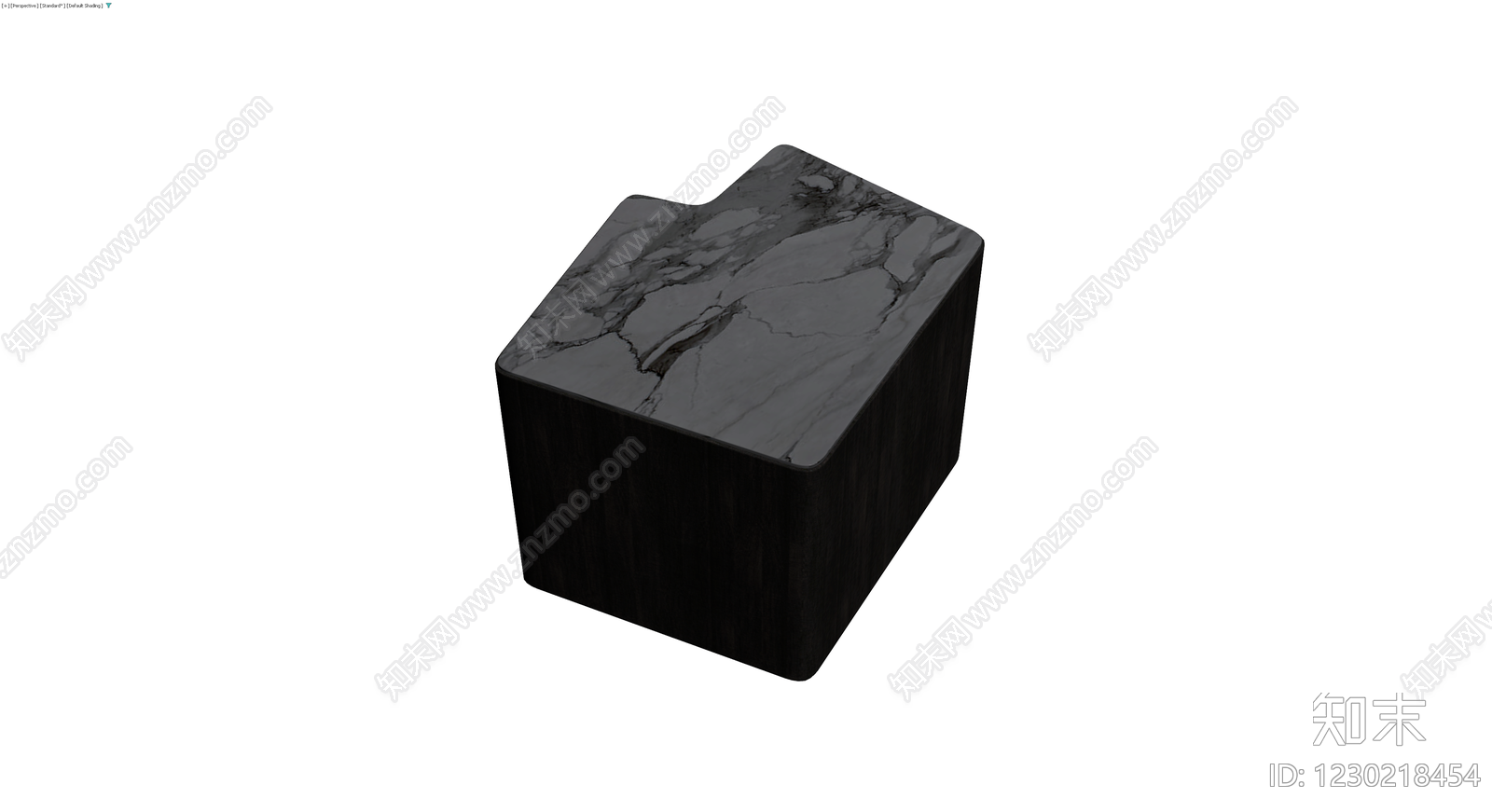 深色木纹大理石边几3D模型下载【ID:1230218454】