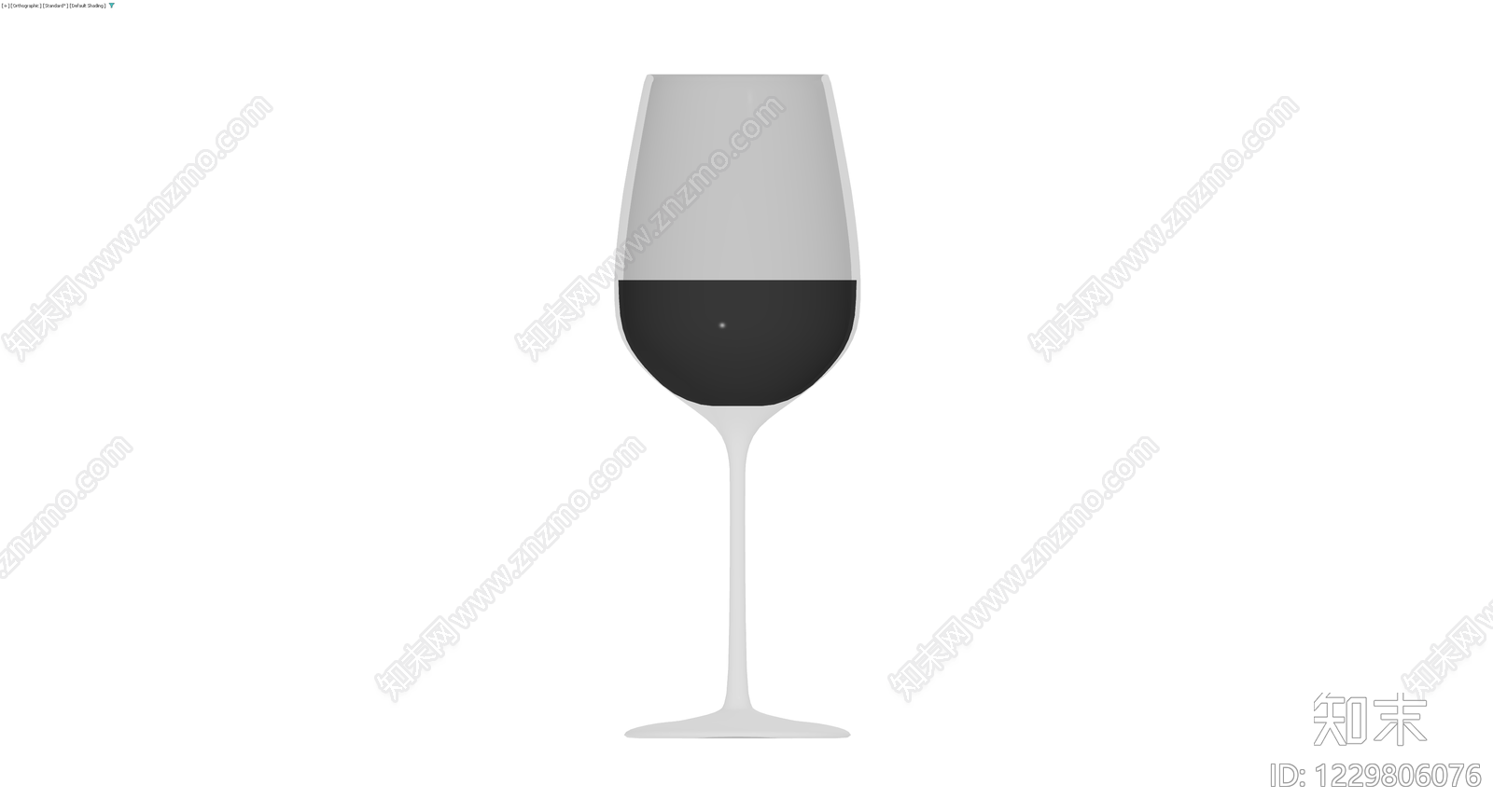 红酒杯灰模模型3D模型下载【ID:1229806076】