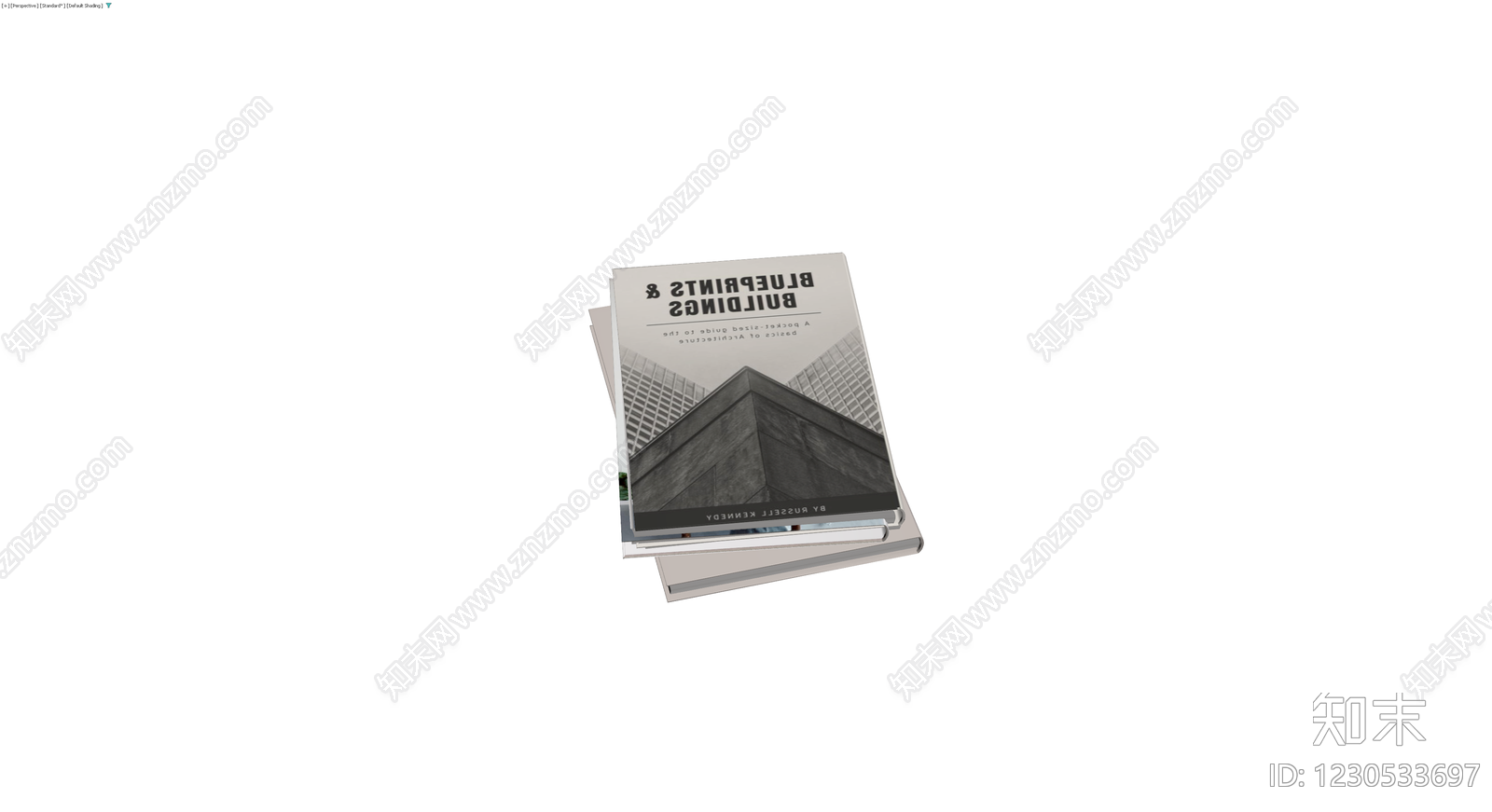 建筑类书籍组合模型3D模型下载【ID:1230533697】