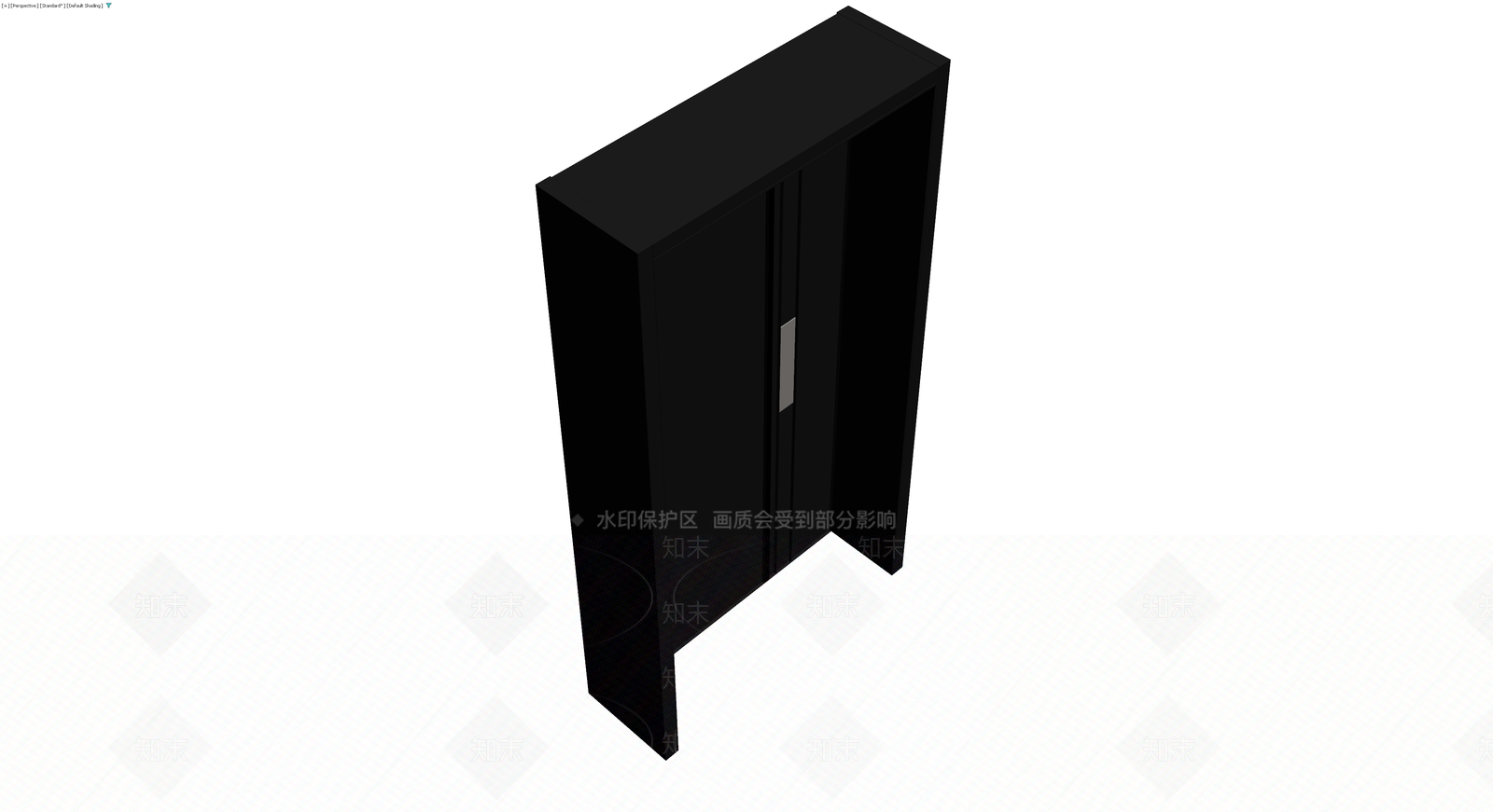 黑色智能密码锁门体3D模型下载【ID:1230138347】
