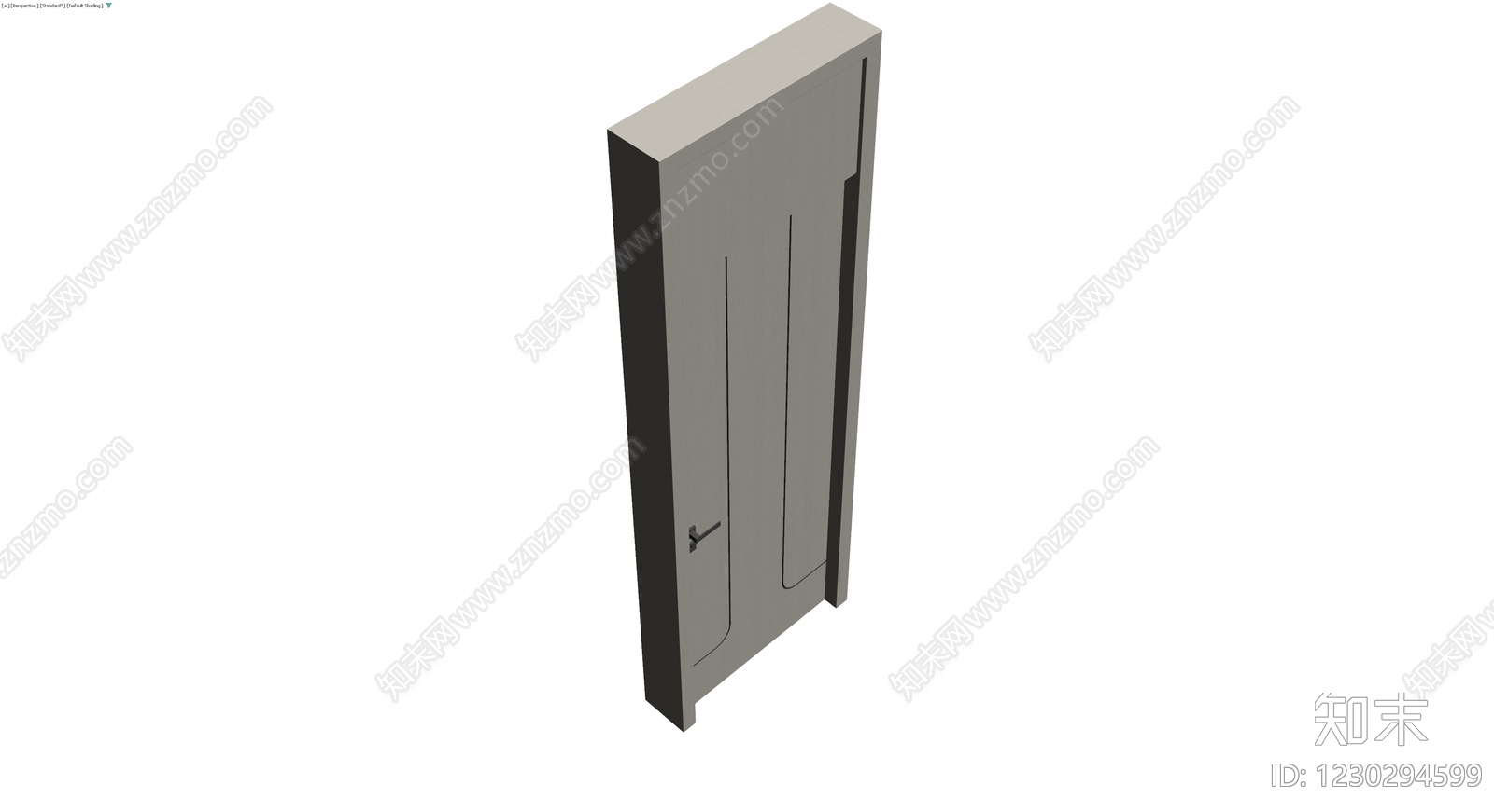 现代简约风格木门模型3D模型下载【ID:1230294599】