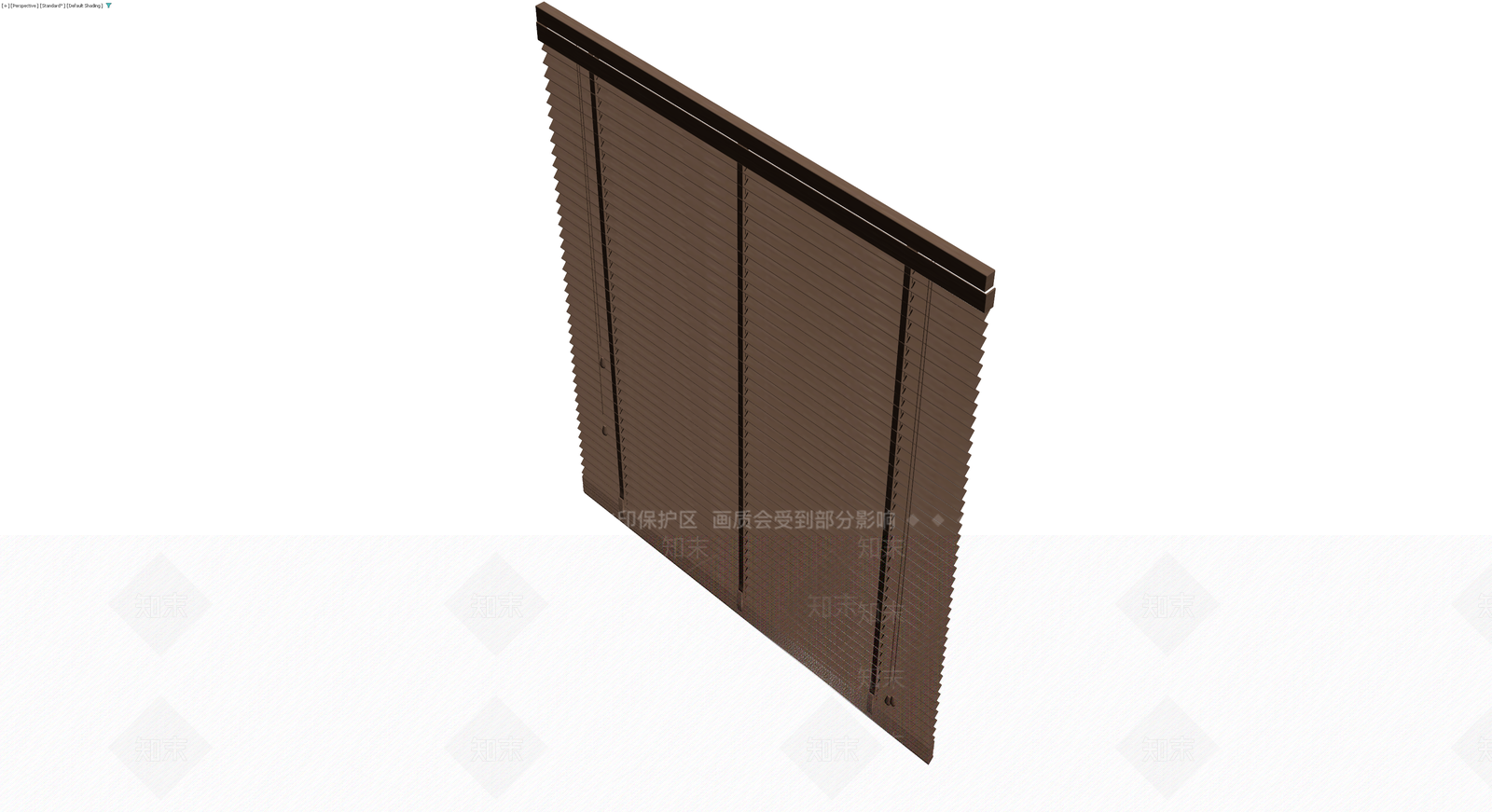 木质百叶窗组件3D模型下载【ID:1230548271】