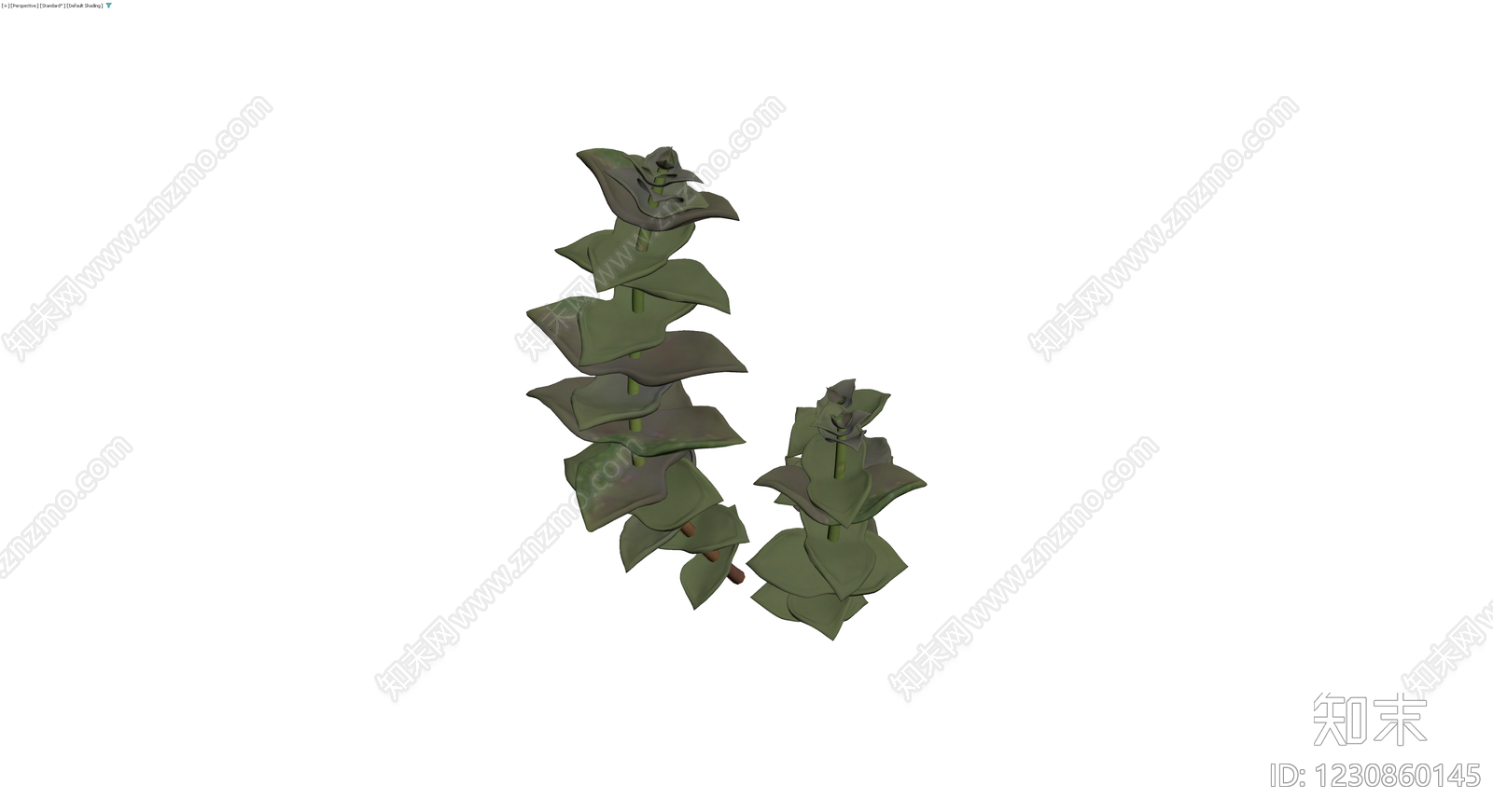 绿色植物组合模型3D模型下载【ID:1230860145】