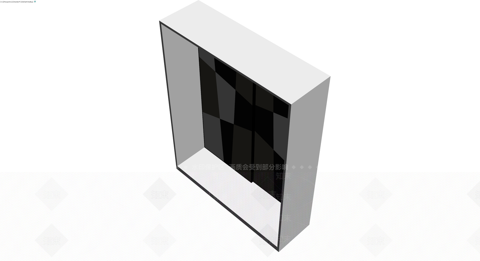 几何拼色装饰柜3D模型下载【ID:1230450912】