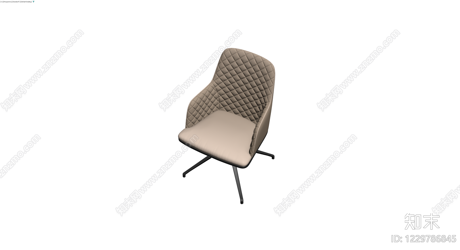 米色软包转椅3D模型下载【ID:1229786845】