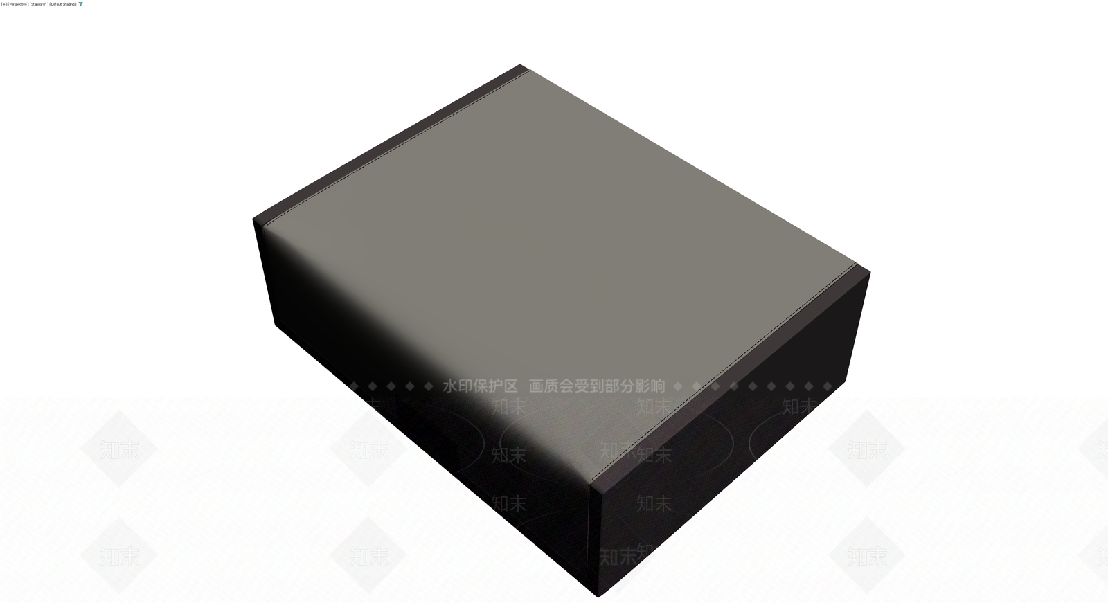黑色长方体收纳盒3D模型下载【ID:1230098855】