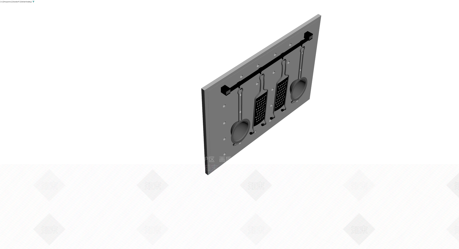 挂架厨具组合模型3D模型下载【ID:1230748899】