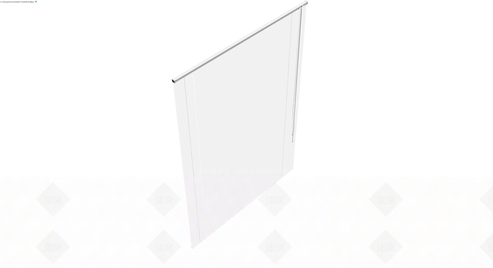 白色百叶窗组件3D模型下载【ID:1229868109】