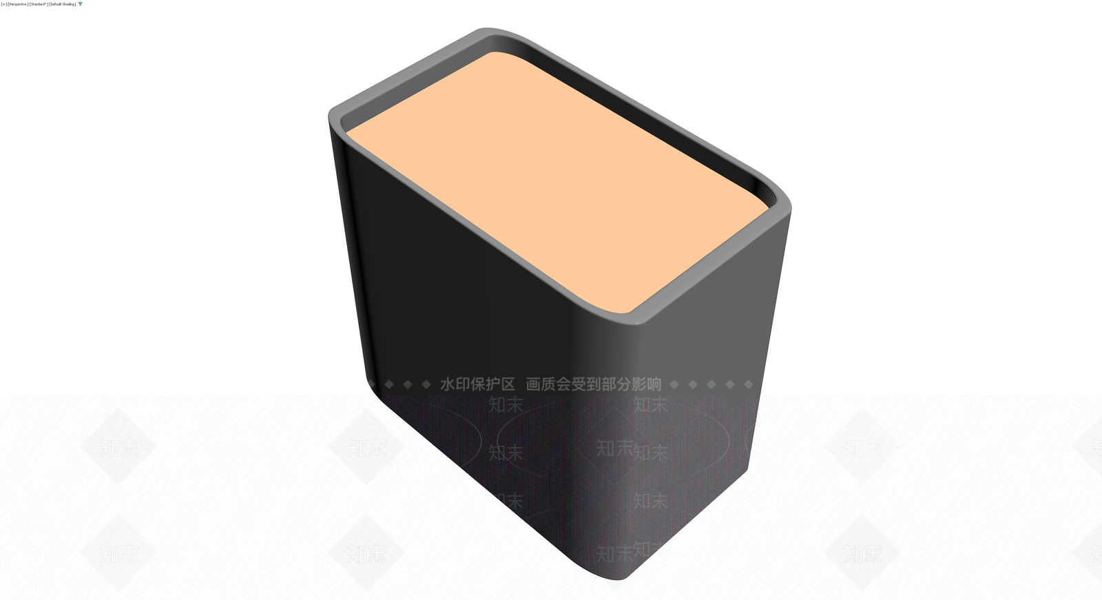 圆角矩形容器灰模3D模型下载【ID:1230779211】