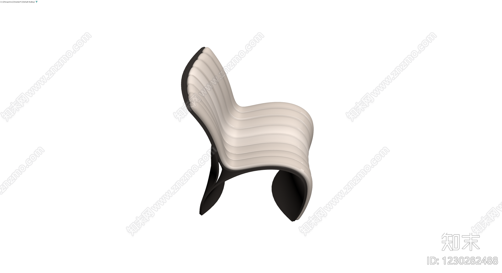 现代条纹造型单人椅3D模型下载【ID:1230282488】