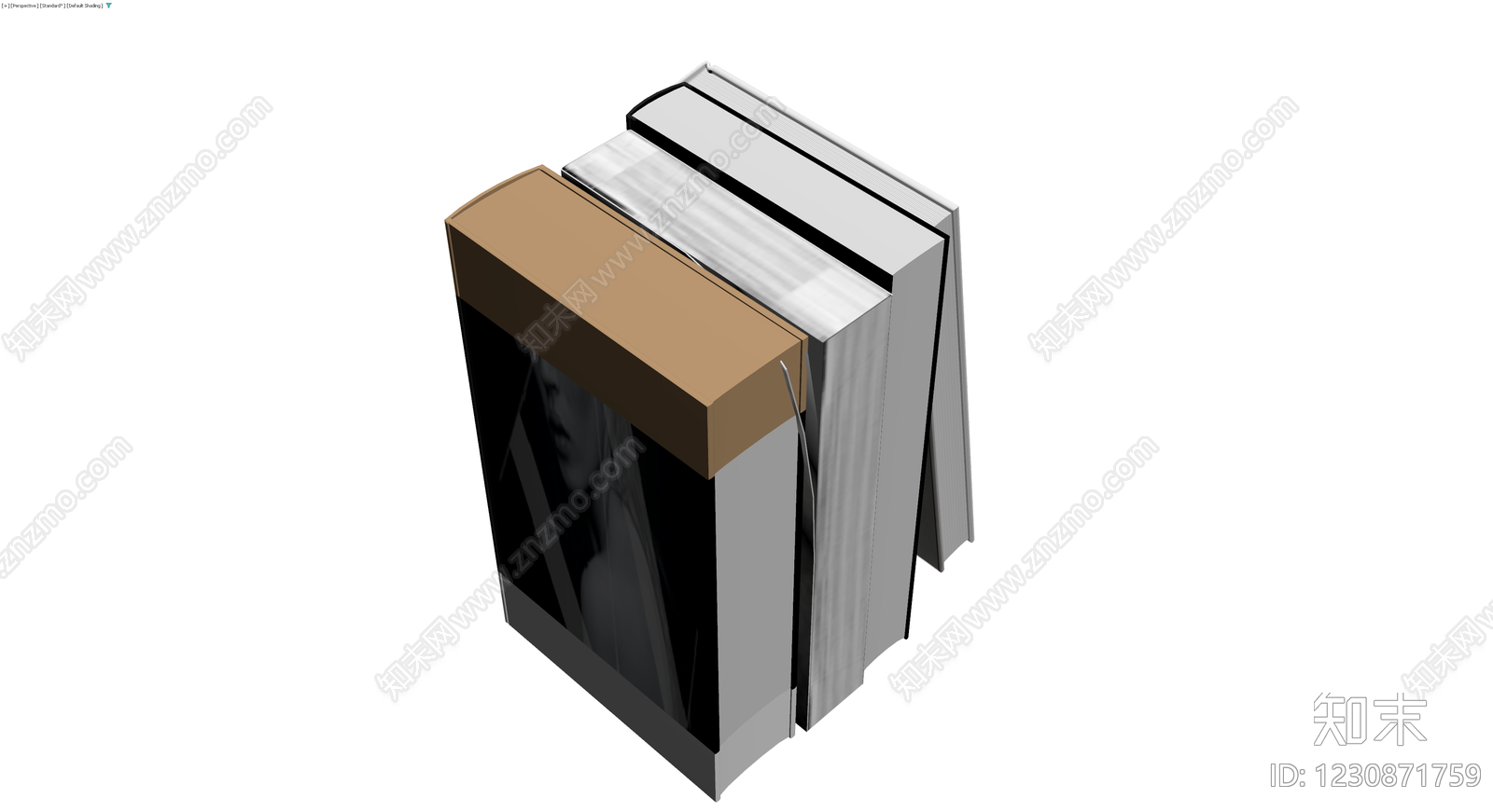 书籍组合模型3D模型下载【ID:1230871759】