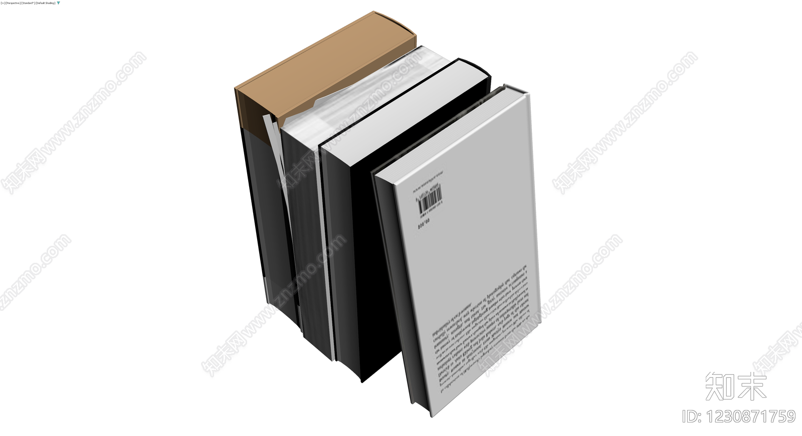 书籍组合模型3D模型下载【ID:1230871759】